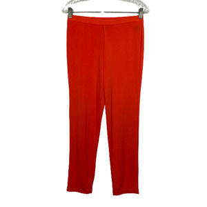 Antthony Originals Pants Womens Sz S Orange Knit Stretch Pull On‎ Straight Leg